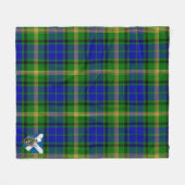Scotts MaiTland Tartan Pset Fleece Deken (Voorkant (Horizontaal))