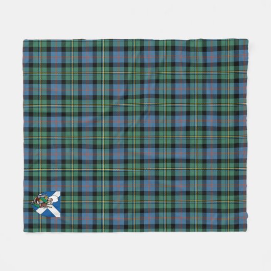 Scotts Malcolm Ancient Tartan Pset Fleece Deken (Voorkant (Horizontaal))