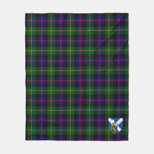 Scotts Malcolm Moderm Tartan Pset Fleece Deken (Voorkant)