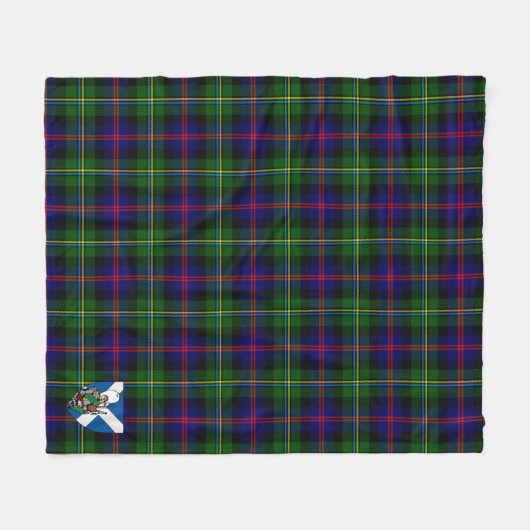 Scotts Malcolm Moderm Tartan Pset Fleece Deken (Voorkant (Horizontaal))