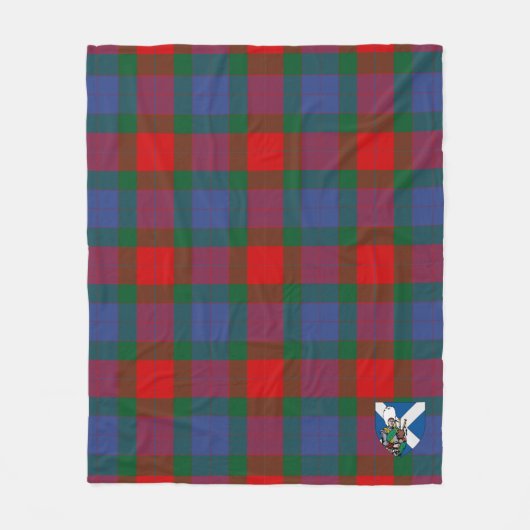 Scotts Mar Tartan Plaid Fleece Deken (Voorkant)
