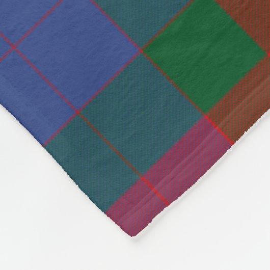 Scotts Mar Tartan Plaid Fleece Deken (Hoek)