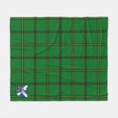 Scotts Mar Tribe Tartan Pset Fleece Deken (Voorkant (Horizontaal))