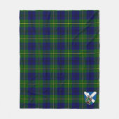 Scotts Marjoribanks Modern Tartan Pset Fleece Deken (Voorkant)