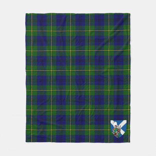 Scotts Marjoribanks Modern Tartan Pset Fleece Deken (Voorkant)