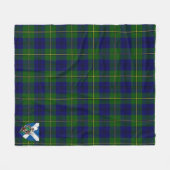 Scotts Marjoribanks Modern Tartan Pset Fleece Deken (Voorkant (Horizontaal))