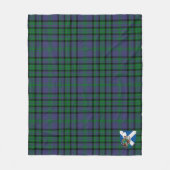 Scotts Matheson Green Tartan Pset Fleece Deken (Voorkant)
