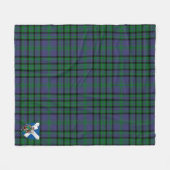 Scotts Matheson Green Tartan Pset Fleece Deken (Voorkant (Horizontaal))