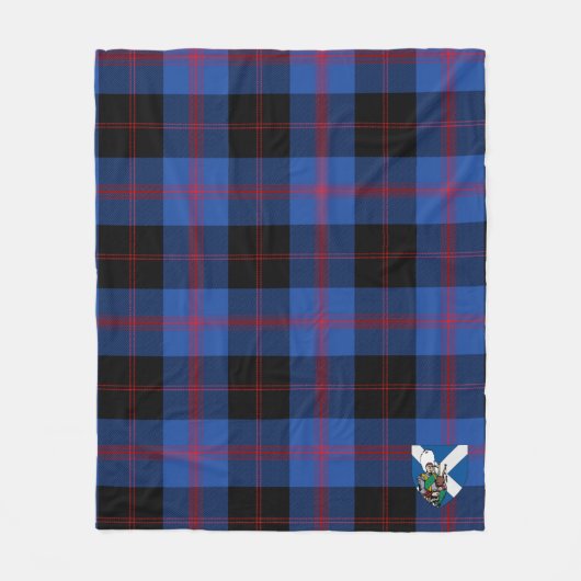 Scotts Maule Modem Tartan Pset Fleece Deken (Voorkant)