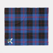 Scotts Maule Modem Tartan Pset Fleece Deken (Voorkant (Horizontaal))