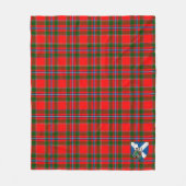 Scotts Maule Red Tartan Pset Fleece Deken (Voorkant)