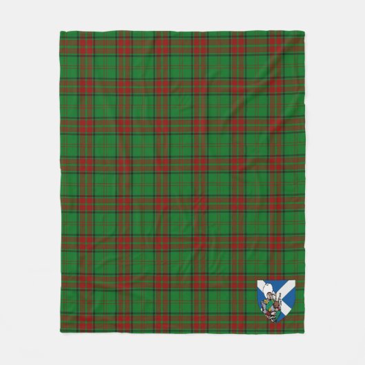 Scotts Maxwell Hunting Tartan Pset Fleece Deken (Voorkant)