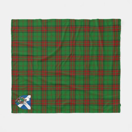 Scotts Maxwell Hunting Tartan Pset Fleece Deken (Voorkant (Horizontaal))