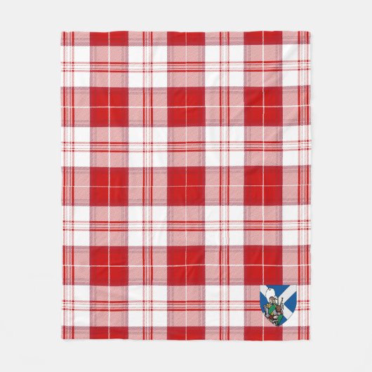 Scotts Maxwell Pset Tartan Pset Fleece Deken (Voorkant)