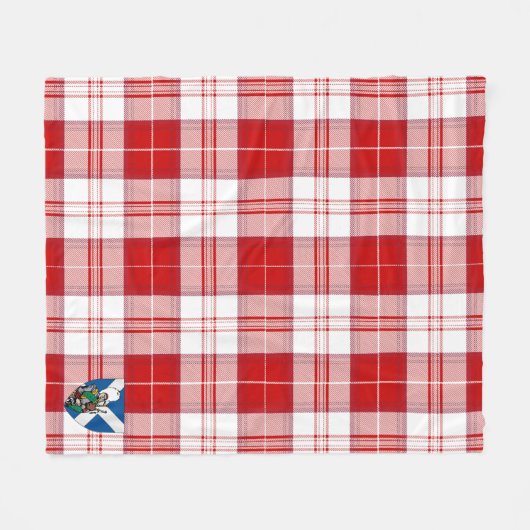Scotts Maxwell Pset Tartan Pset Fleece Deken (Voorkant (Horizontaal))
