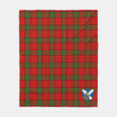 Scotts Maxwell Rode Tartan Schotse ruit Fleece Deken (Voorkant)