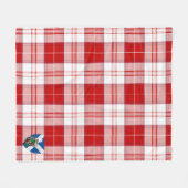 Scotts Maxwell Schots Geruit Streepdessin Fleece Deken (Voorkant (Horizontaal))