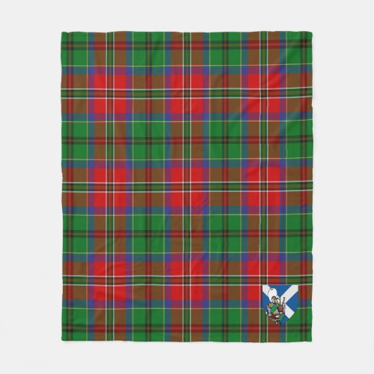 Scotts McCulloch Tartan Pset Fleece Deken (Voorkant)