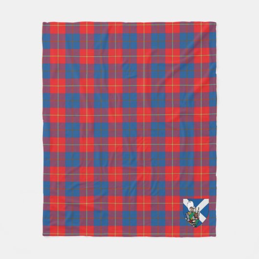 Scotts McKerrell Red Tartan Pset Fleece Deken (Voorkant)