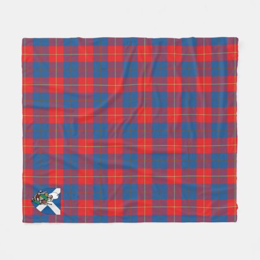 Scotts McKerrell Red Tartan Pset Fleece Deken (Voorkant (Horizontaal))