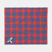 Scotts McKerrell Rode Tartan Schotse ruit Fleece Deken (Voorkant (Horizontaal))