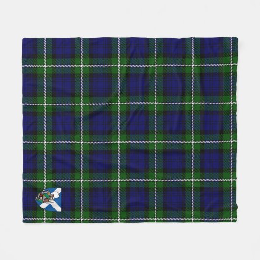 Scotts Meldrum Forbes Tartan Pset Fleece Deken (Voorkant (Horizontaal))
