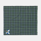 Scotts Melville Tartan Pset Fleece Deken (Voorkant (Horizontaal))
