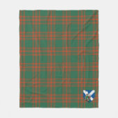 Scotts Menzies Green Ancient Tartan Pset Fleece Deken (Voorkant)