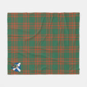 Scotts Menzies Green Ancient Tartan Pset Fleece Deken (Voorkant (Horizontaal))