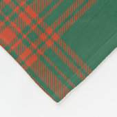 Scotts Menzies Green Ancient Tartan Pset Fleece Deken (Hoek)