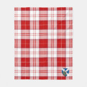 Scotts MenZies Red Tartan Pset Fleece Deken (Voorkant)