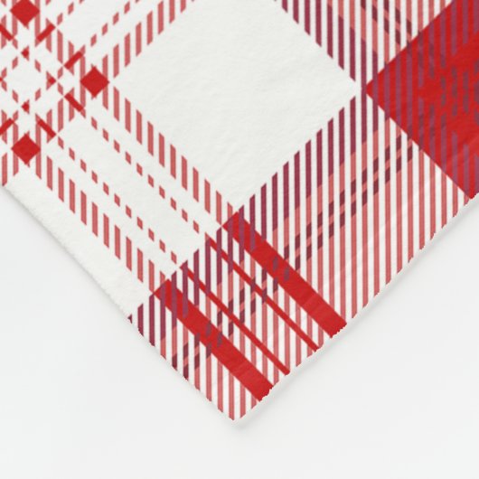 Scotts MenZies Red Tartan Pset Fleece Deken (Hoek)