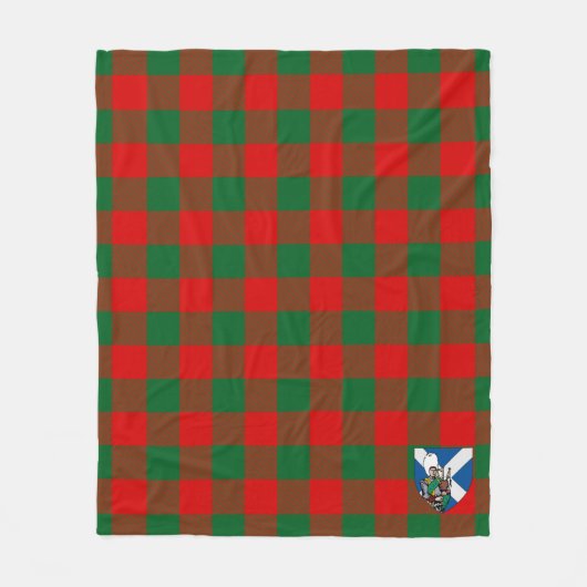 Scotts Moncrieffe Tartan Pset Fleece Deken (Voorkant)