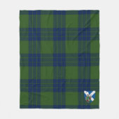 Scotts Montgomery Hunting Tartan Pset Fleece Deken (Voorkant)