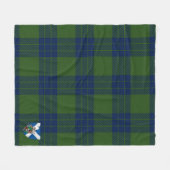 Scotts Montgomery Hunting Tartan Pset Fleece Deken (Voorkant (Horizontaal))