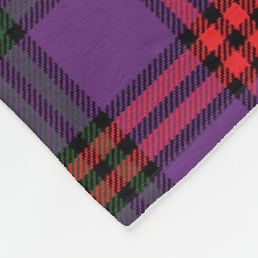 Scotts Montgomery Modern Tartan Pset Fleece Deken (Hoek)