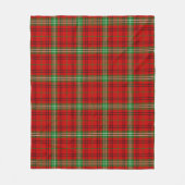 Scotts Morrison Red Modern Tartan Pset Fleece Deken (Voorkant)