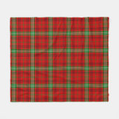 Scotts Morrison Red Modern Tartan Pset Fleece Deken (Voorkant (Horizontaal))