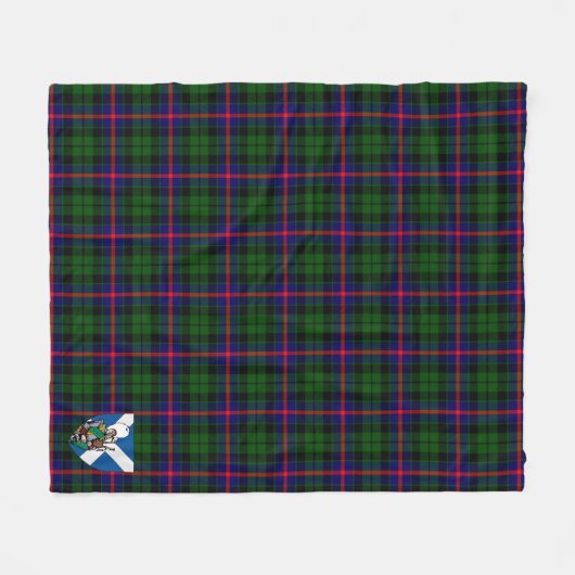 Scotts Morrison Tartan Pset Fleece Deken (Voorkant (Horizontaal))