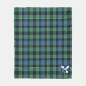 Scotts Mouat Schotse Ruit Plaid Fleece Deken (Voorkant)