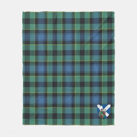 Scotts Mouat Tartan Pset Fleece Deken (Voorkant)