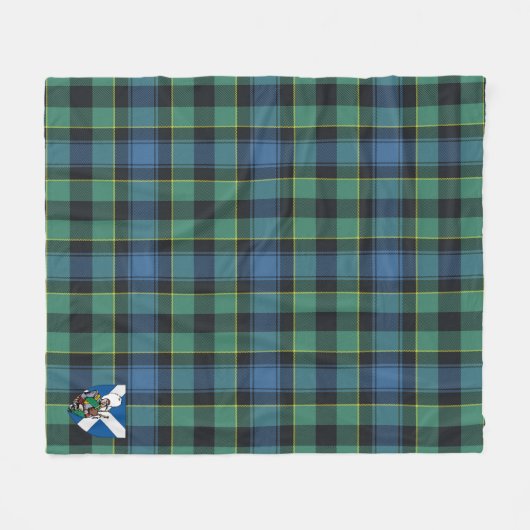 Scotts Mouat Tartan Pset Fleece Deken (Voorkant (Horizontaal))