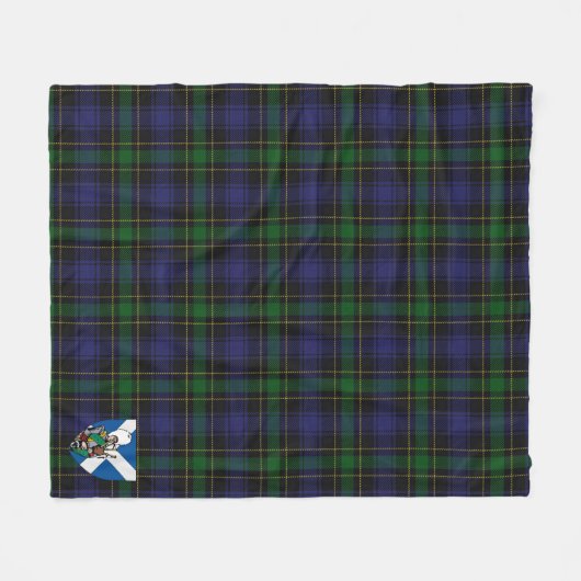 Scotts Mowat Tartan Pset Fleece Deken (Voorkant (Horizontaal))