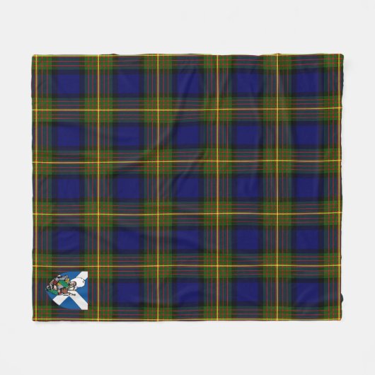 Scotts Muir Tartan Pset Fleece Deken (Voorkant (Horizontaal))