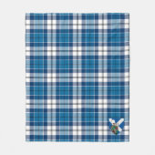 Scotts Muirhead Blue Tartan Pset Fleece Deken (Voorkant)