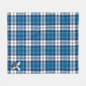 Scotts Muirhead Blue Tartan Pset Fleece Deken (Voorkant (Horizontaal))