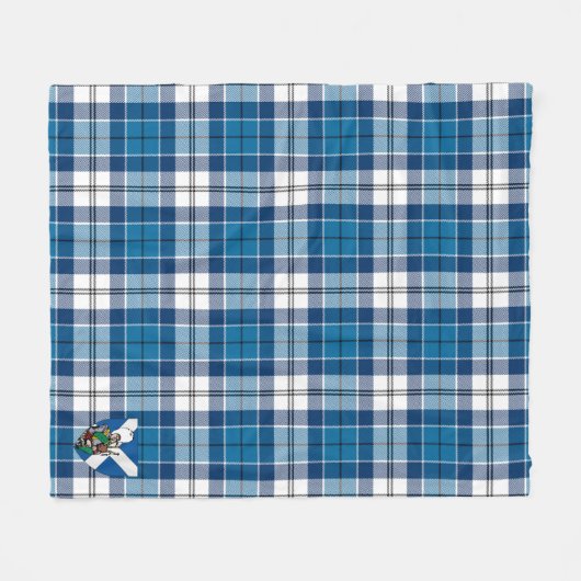 Scotts Muirhead Blue Tartan Pset Fleece Deken (Voorkant (Horizontaal))