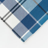Scotts Muirhead Blue Tartan Pset Fleece Deken (Hoek)