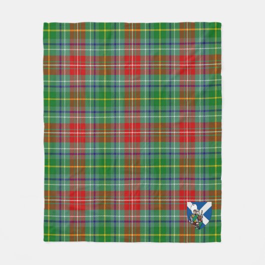 Scotts Muirhead Tartan Pset Fleece Deken (Voorkant)