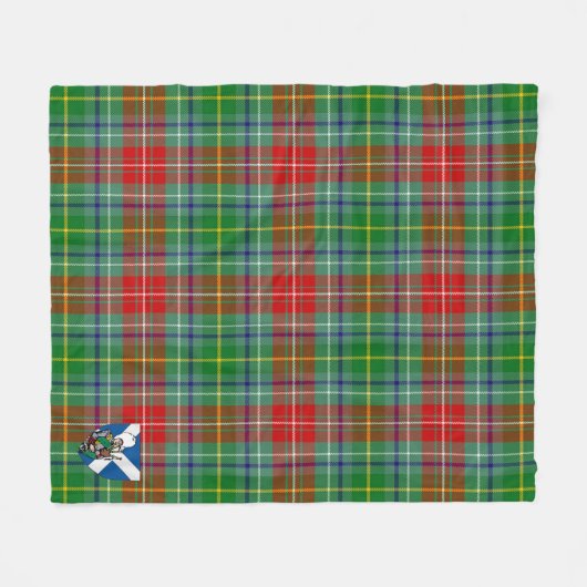 Scotts Muirhead Tartan Pset Fleece Deken (Voorkant (Horizontaal))